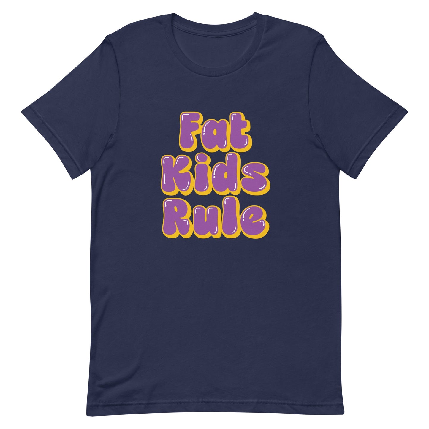 Fat Kids Rule Crewneck Tee - Sizes 5XL-XS - dom+bomb