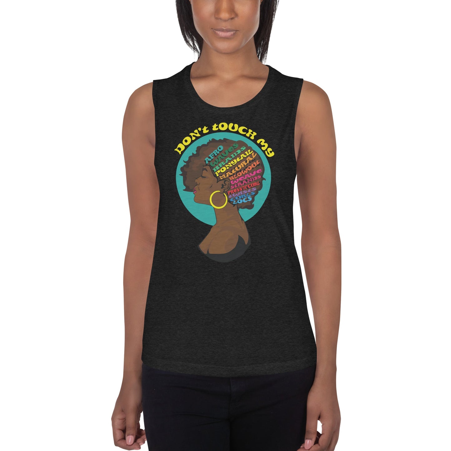 Graphic Tank - Don't Touch My Curls - Sizes 2XL-XS - dom+bomb