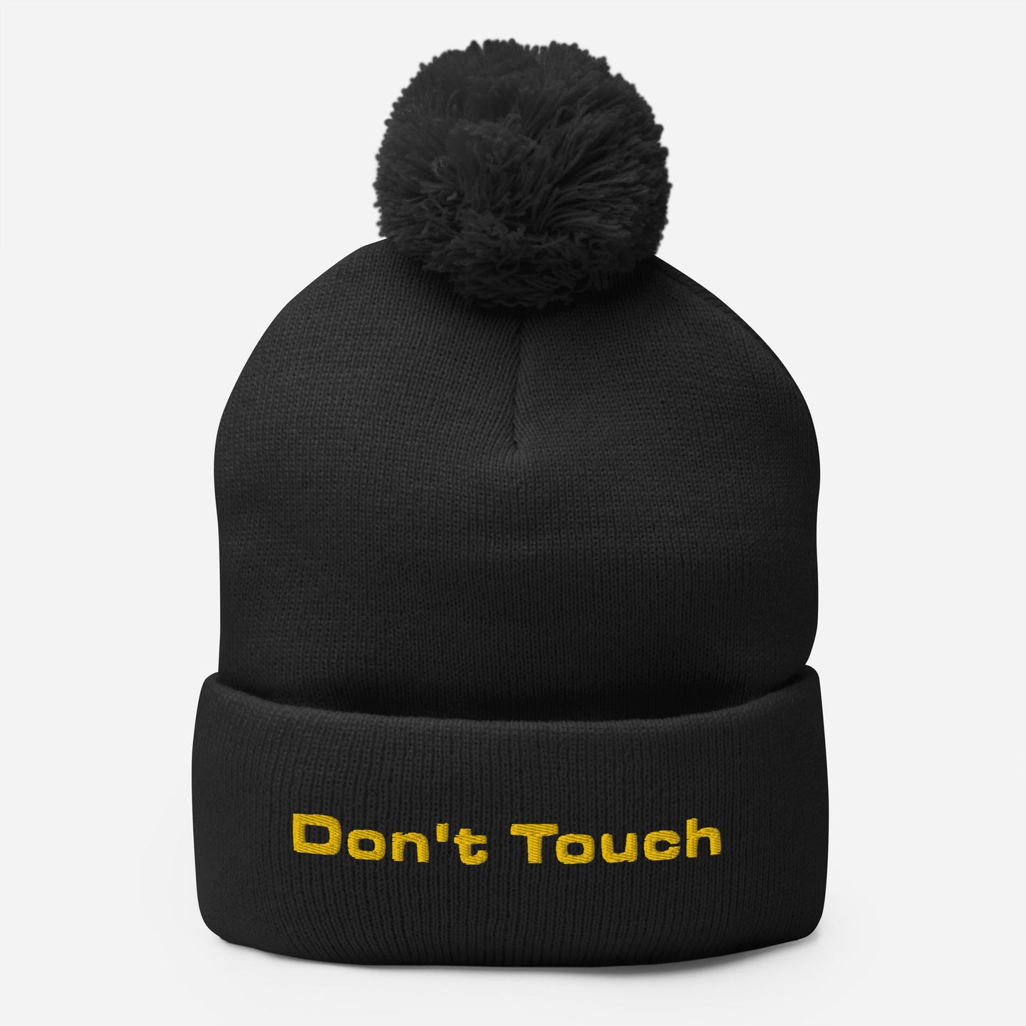 Don't Touch Pom Pom Beanie - dom+bomb