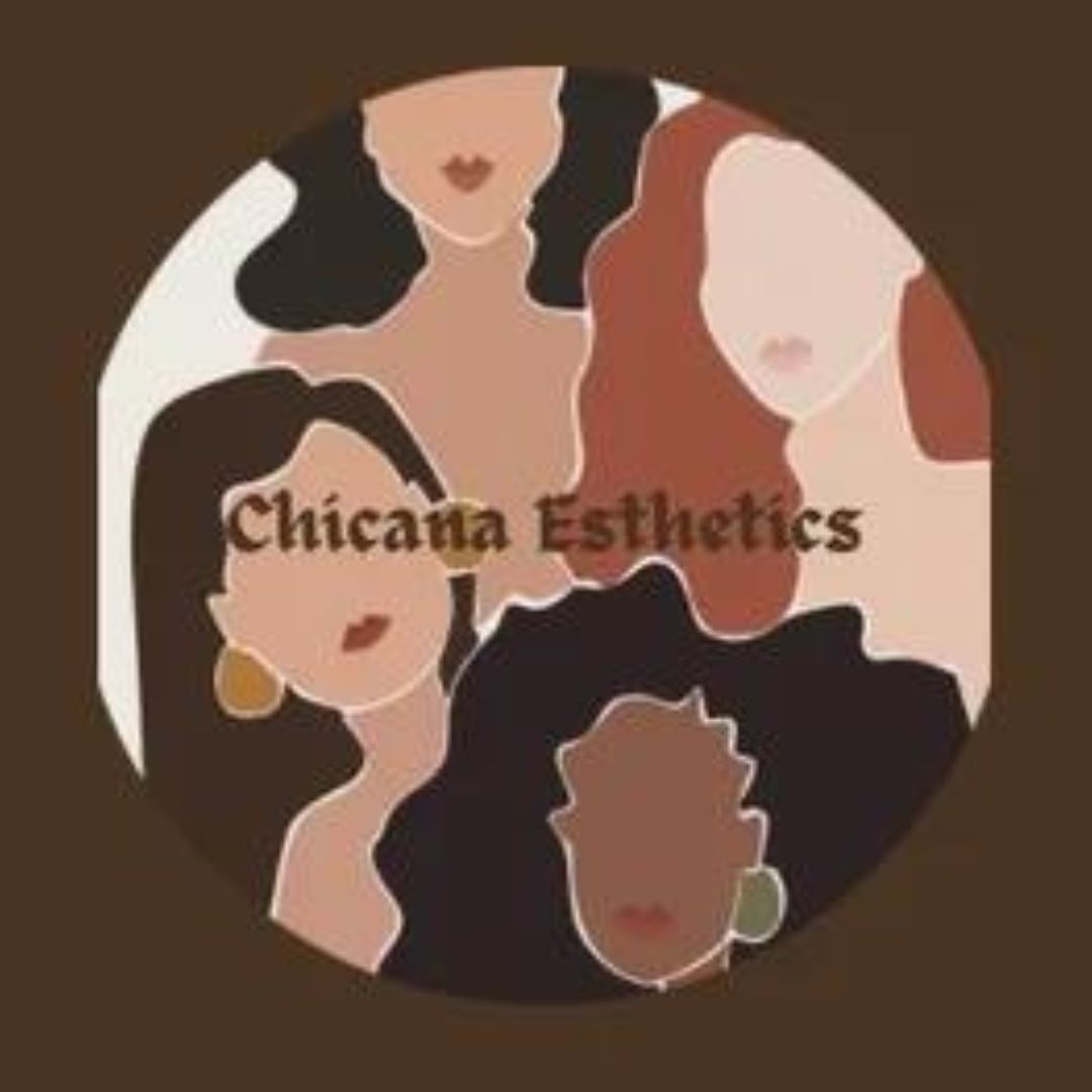 Chican Esthetics text ove3r an image of four femme-presenting faces in different skin tones