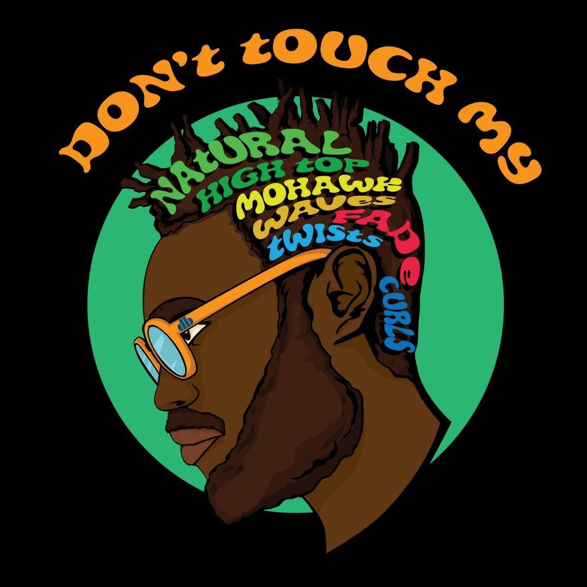 Graphic Tank - Don't Touch My Twists - Sizes 2XL-XS - dom+bomb